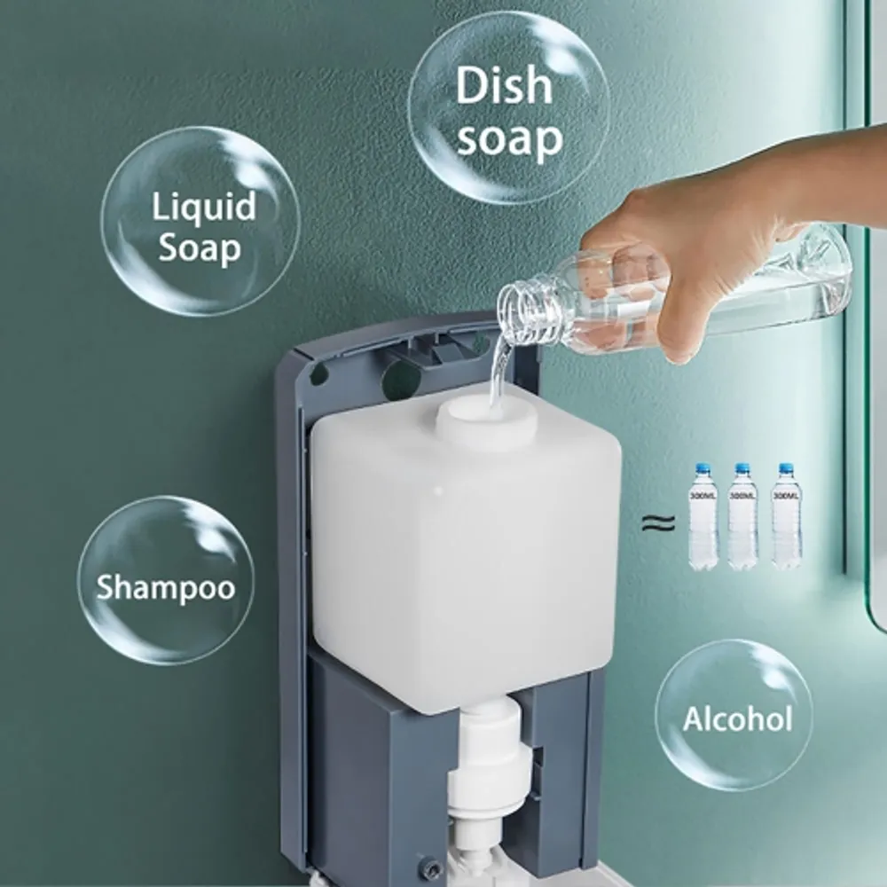 LIVINGBASICS Wall Mount Automatic Soap Dispenser 900ML Capacity