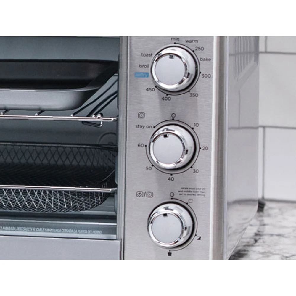 Black and decker 6 store slice toaster oven air fryer