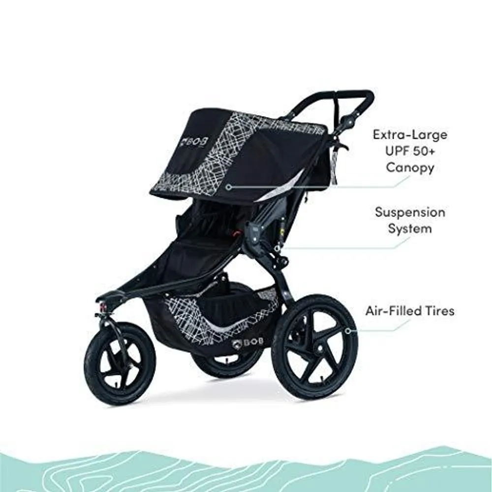 Bob Revolution Flex 3.0 Jogging Stroller Lunar Scarborough Town
