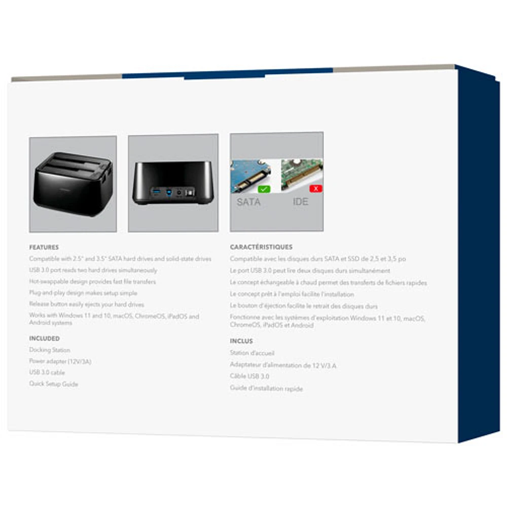 Insignia dual hard drive docking station shop