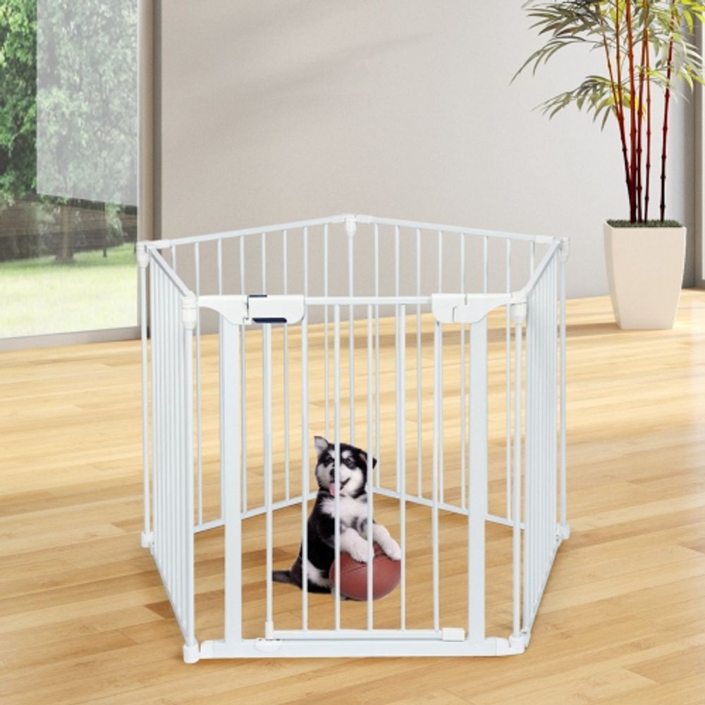 Costway Fireplace Fence Safety Fence Hearth Gate BBQ Metal Fire