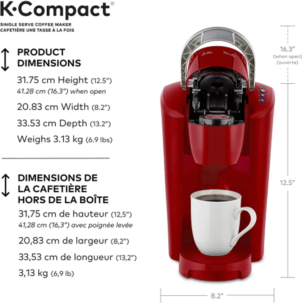 LG Keurig K Compact Single Serve K Cup Pod Coffee Maker With Slim