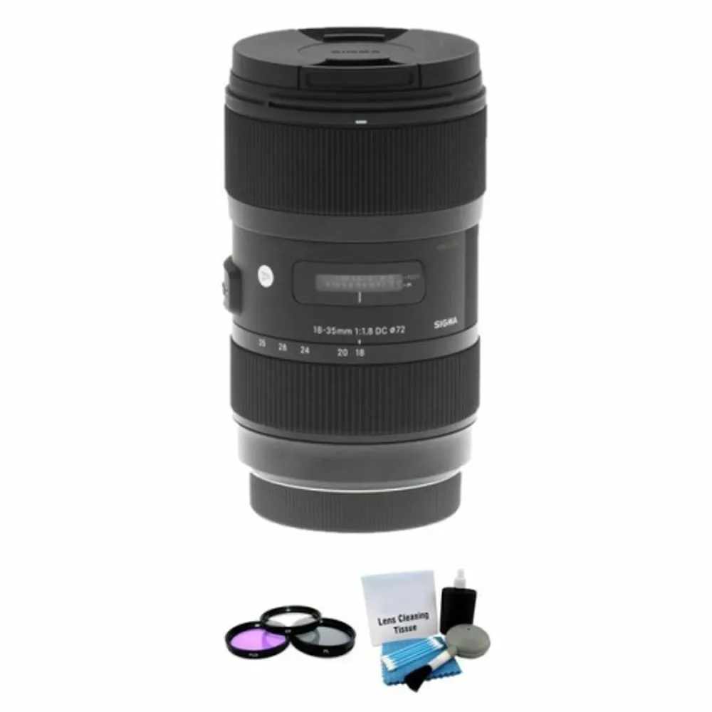 Sigma 18-35mm f/1.8 DC HSM Lens for Canon + UV Filter & Cleaning