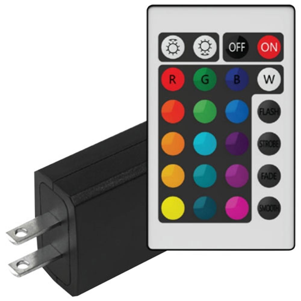 Brookstone remote control outlet led strip light