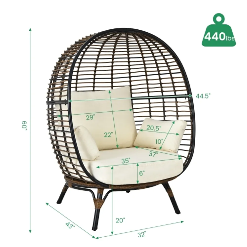 Sunjoy swivel egg chair outlet