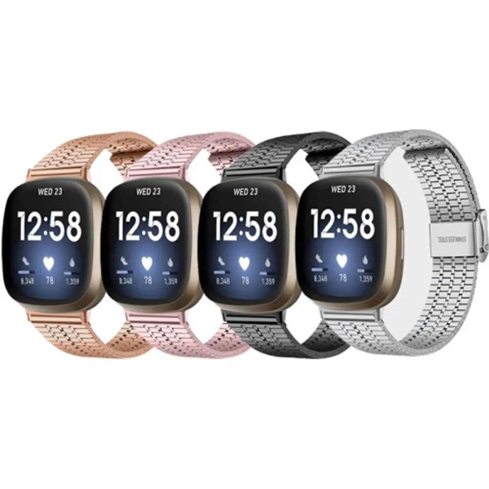 Fitbit versa stainless best sale steel mesh band
