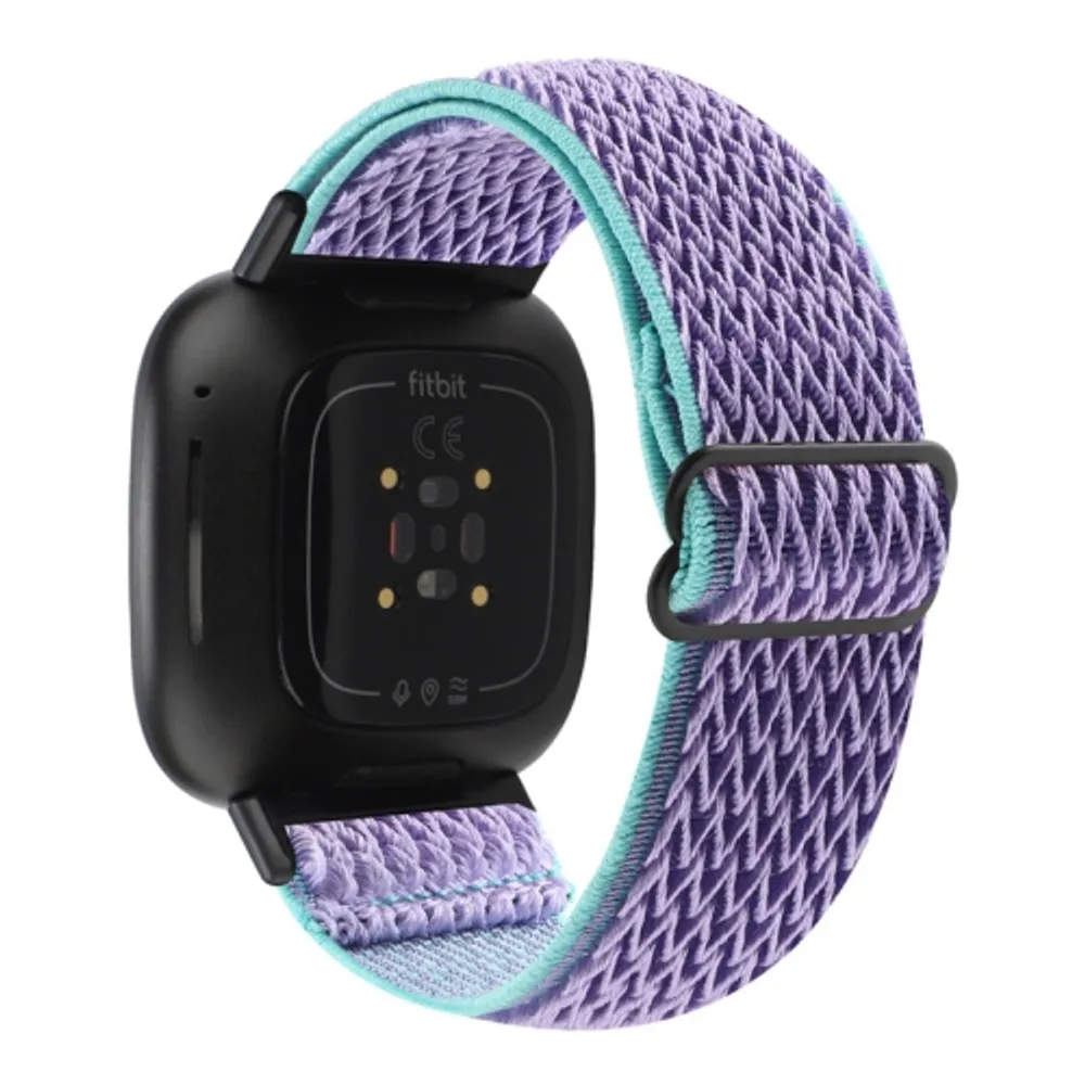 StrapsCo Soft Woven Nylon Watch Band Strap for Fitbit Versa 3