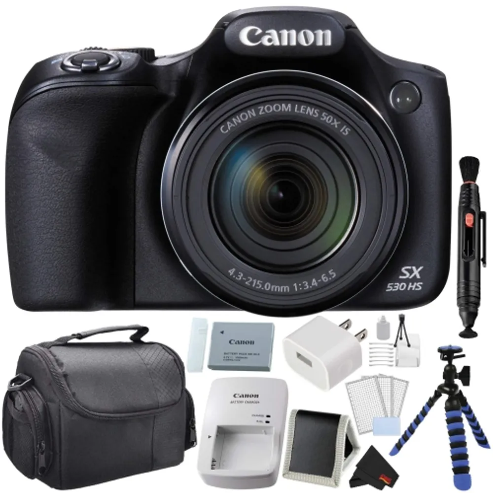 Canon PowerShot SX530 HS Digital Camera 50X Optical Zoom Bundle