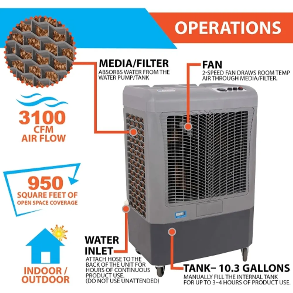 Hessaire evaporative cheap air cooler