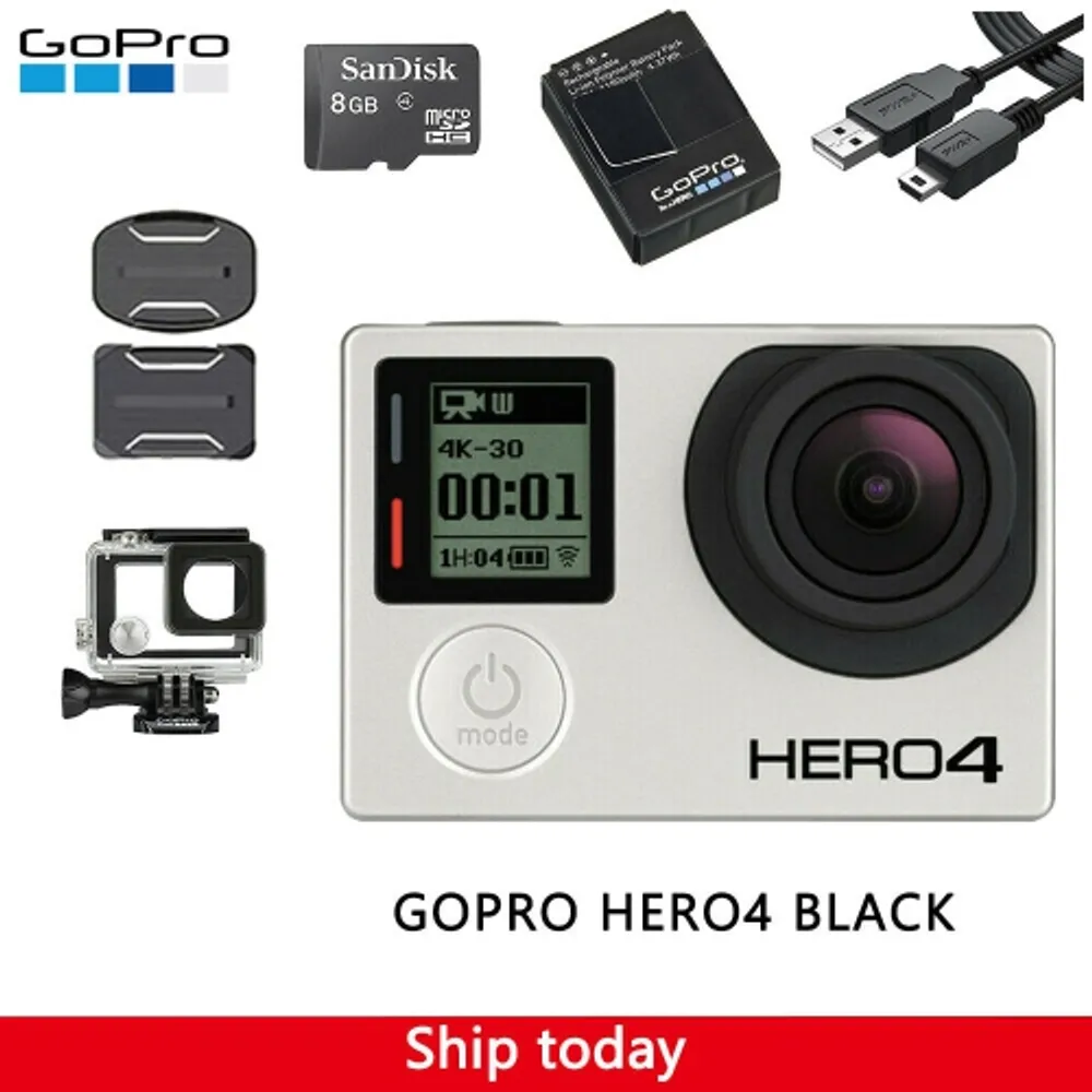 GOPRO Refurbished (Good) - GoPro HERO 4 Black 4K Ultra HD Camera