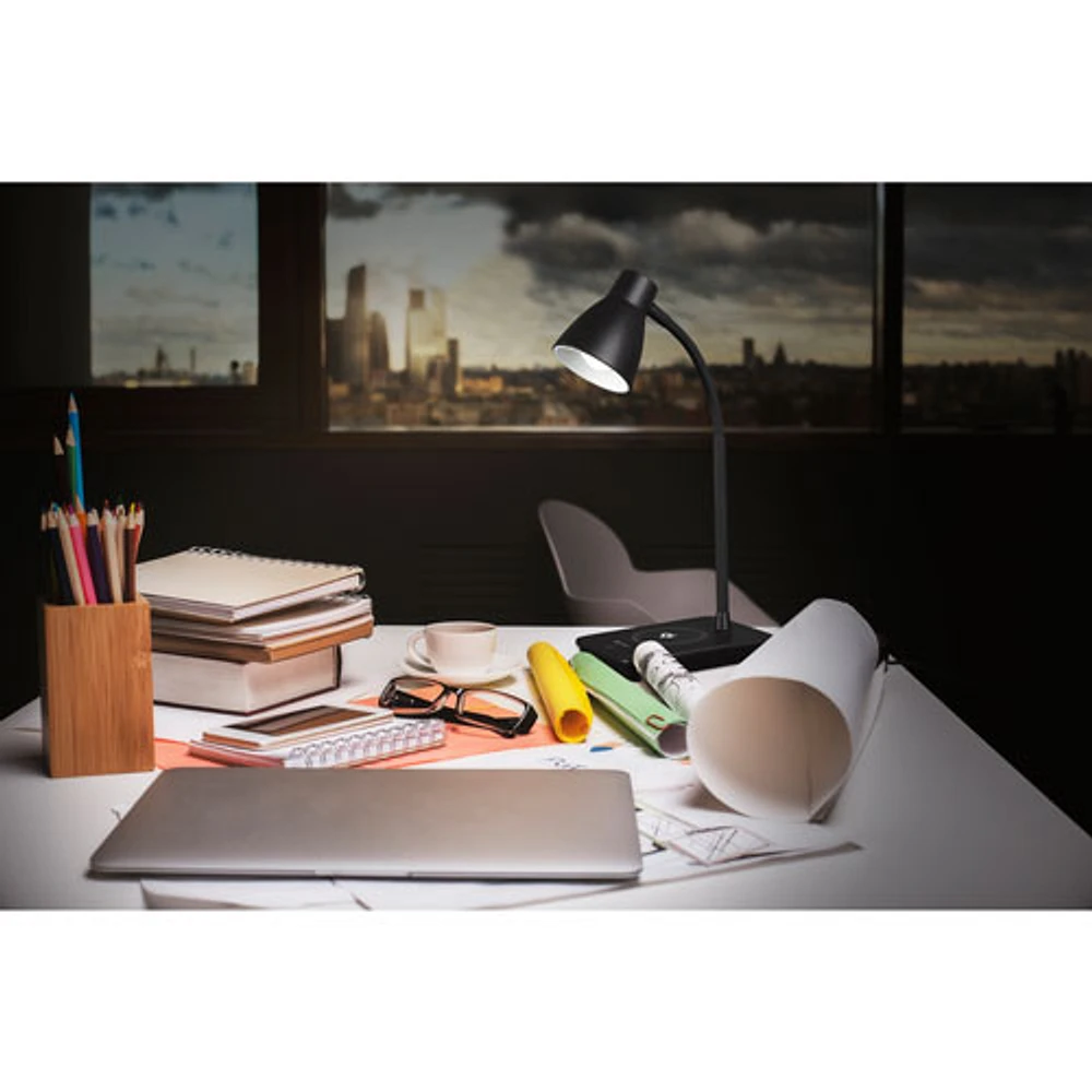 Ottlite desk lamp with night hotsell light and wireless charging pad