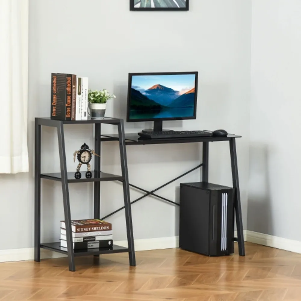 3 tier glass online computer desk
