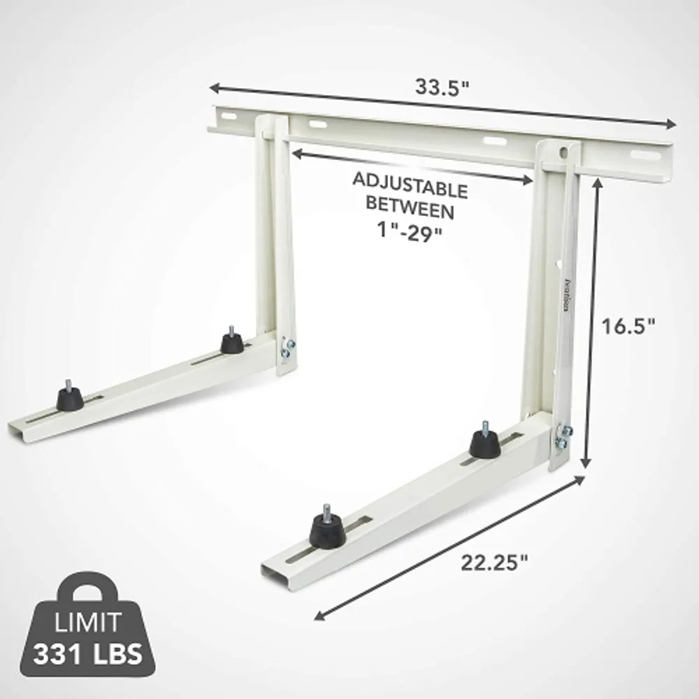 Ivation Outdoor Split Air Conditioner Mount Bracket, HeavyDuty Wall