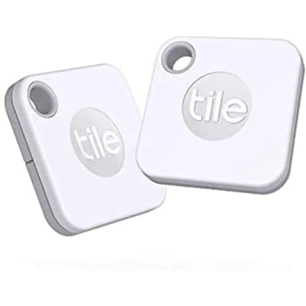 Tile Mate (2020) Bluetooth Item Tracker - White - 2 pack