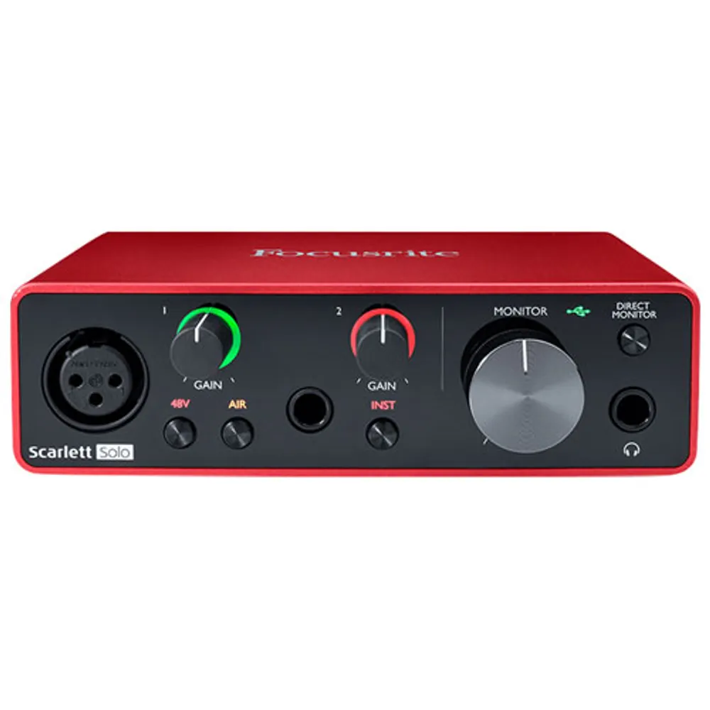 Focusrite Scarlett Solo 3rd Gen USB Audio Interface (SCARLETT-SOLO