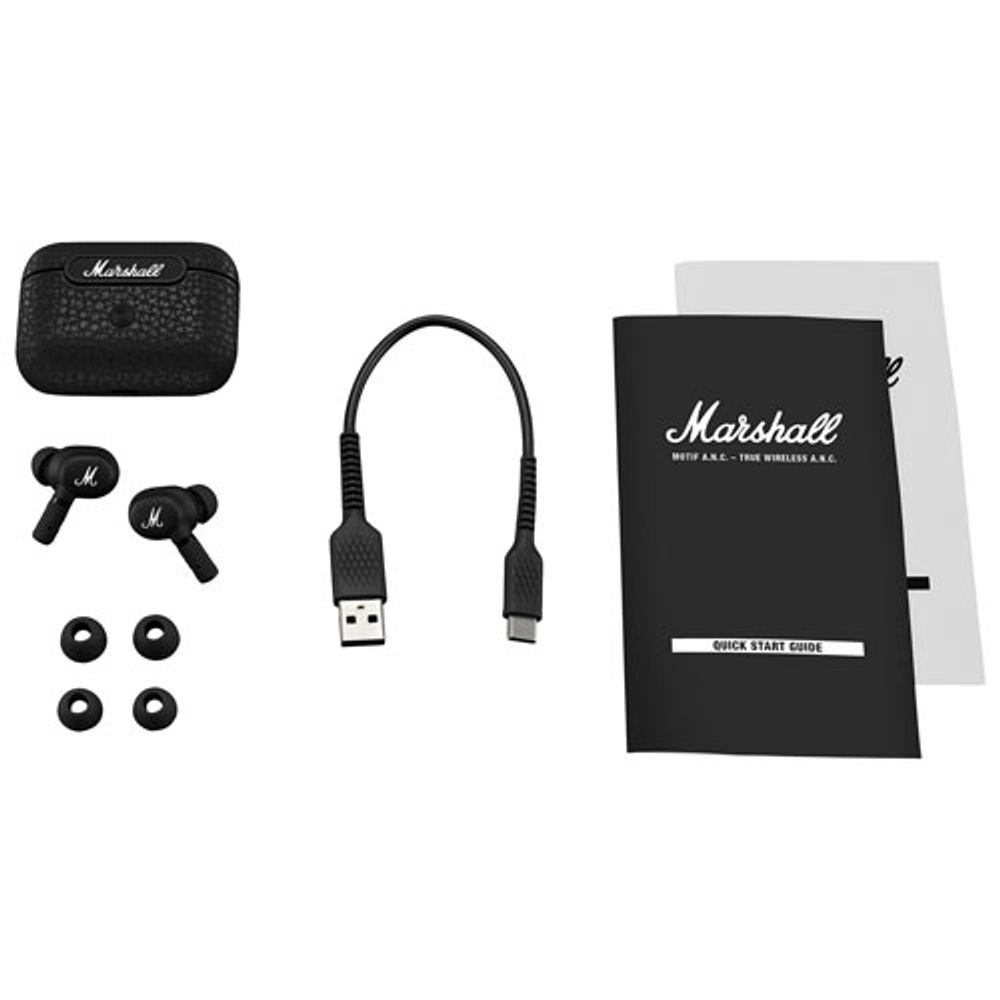 Marshall Motif A.N.C. In-Ear Noise Cancelling True Wireless Earbuds - Black