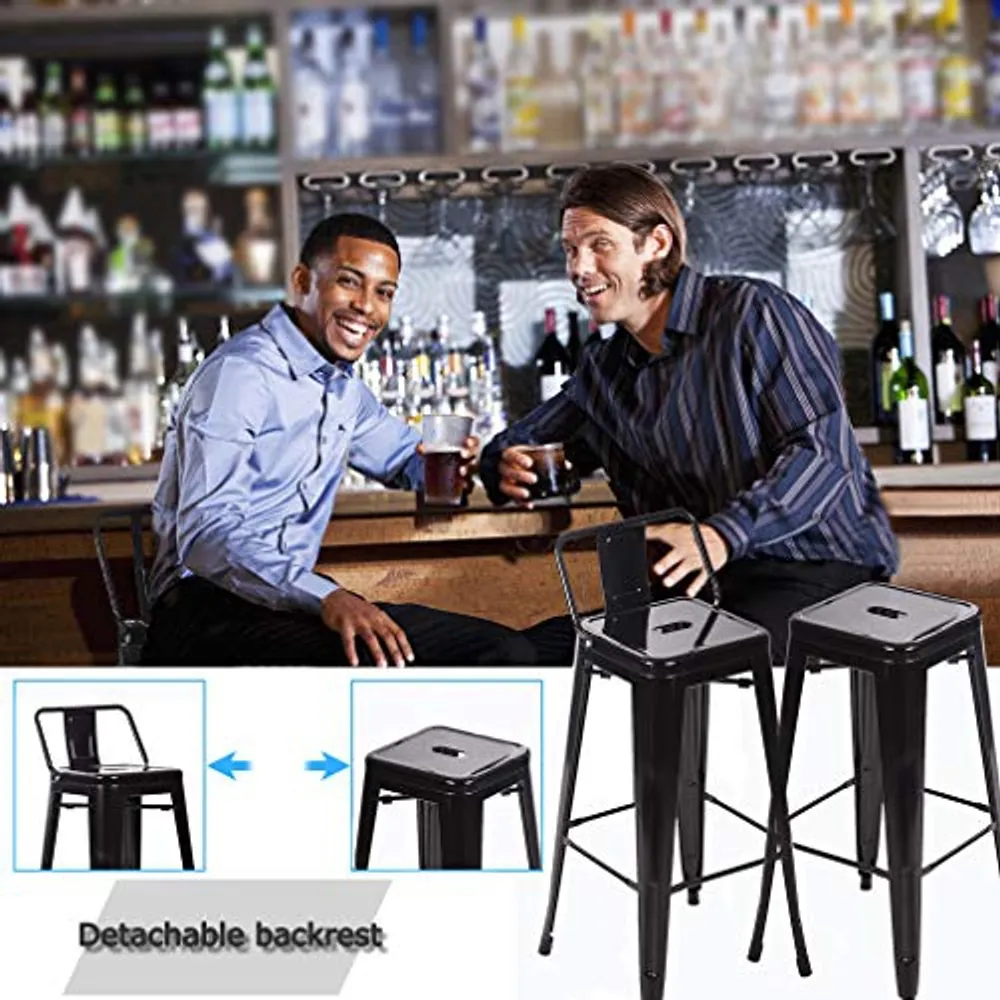 Stackable store bar chairs
