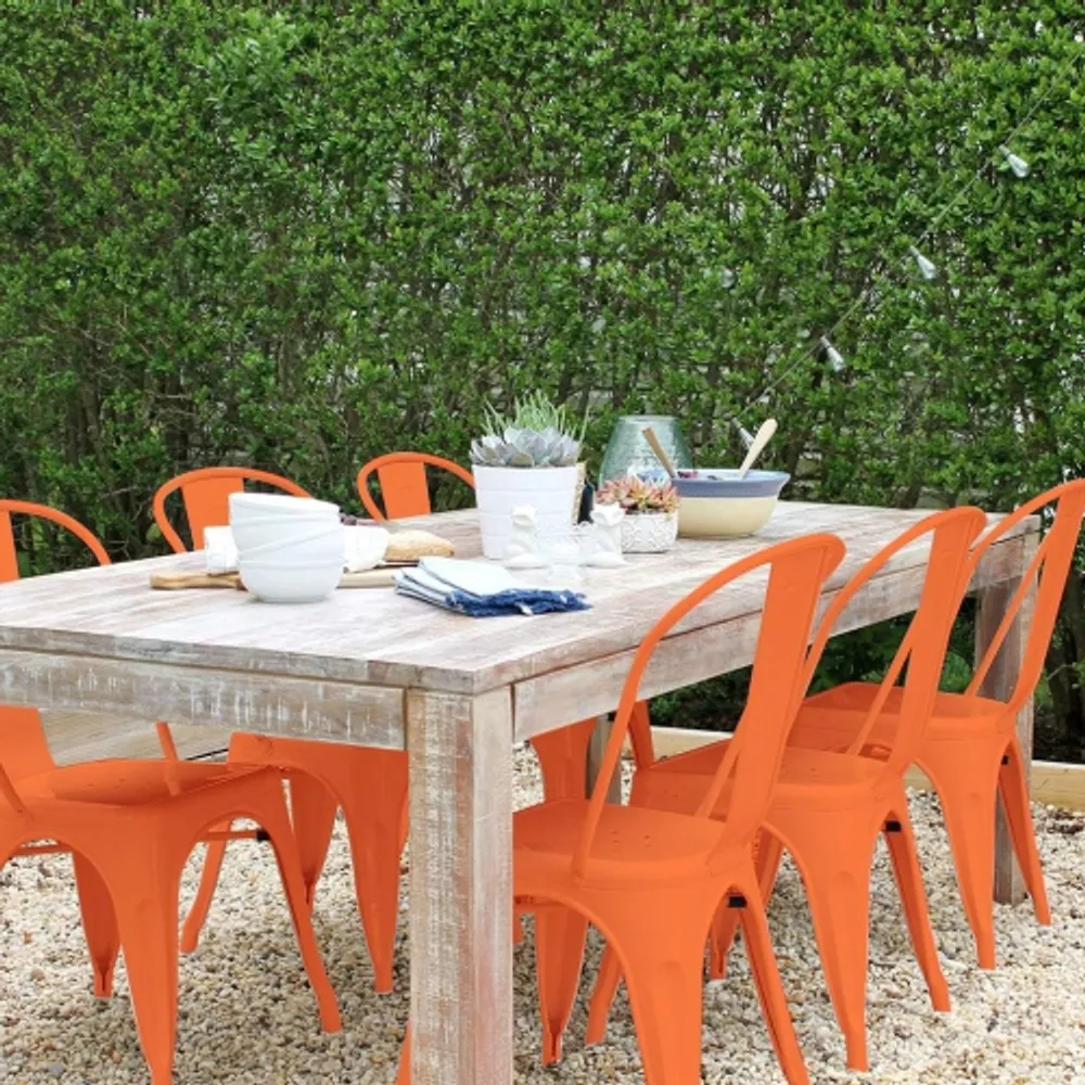 Fdw top metal chairs