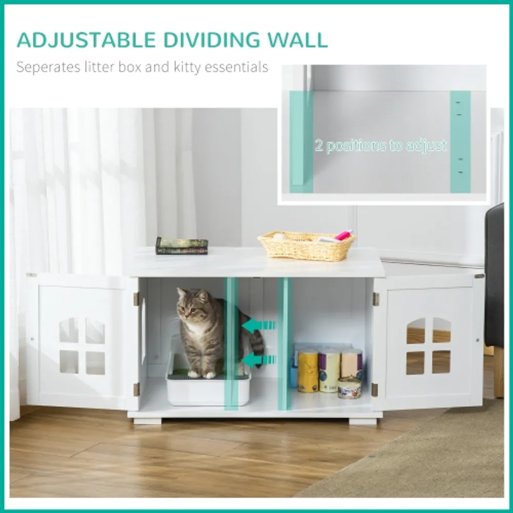 Kitty litter end table discount