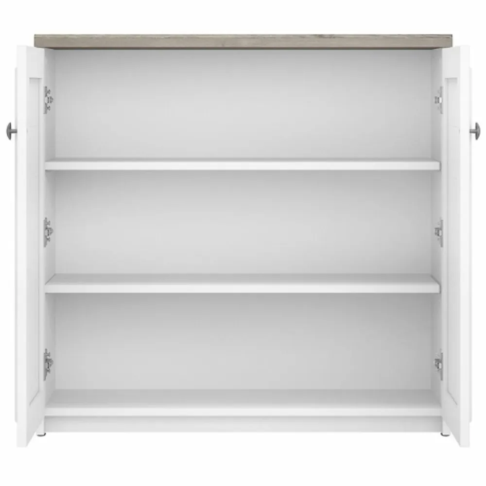 Scranton & co storage outlet cabinet in white