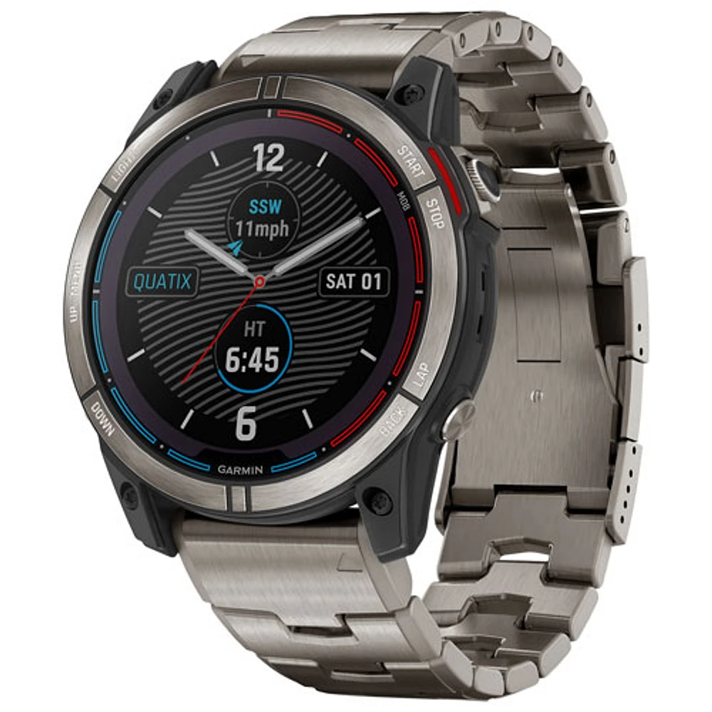 Garmin Quatix 7X 51mm Marine GPS Smartwatch - Titanium | Galeries