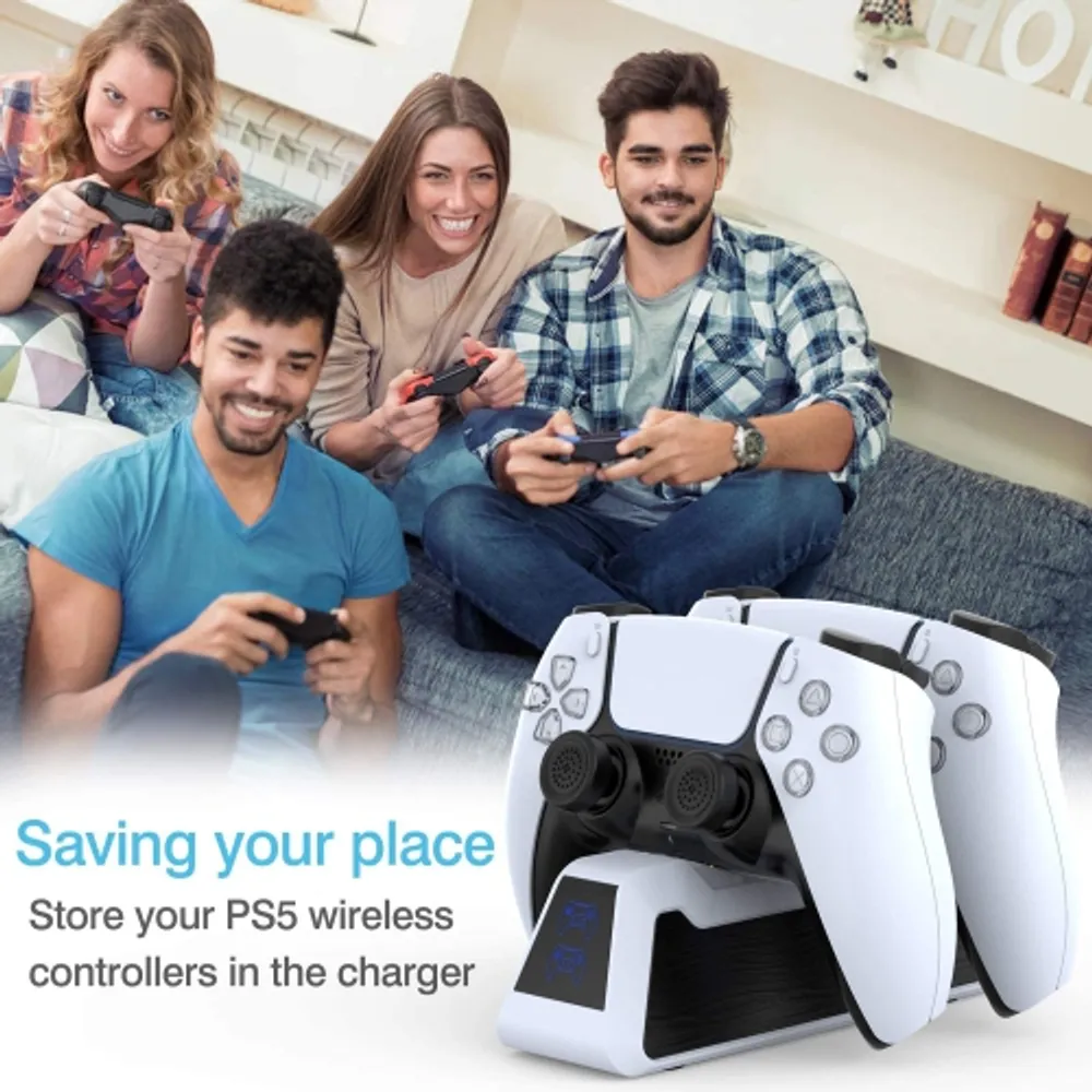 Wireless playstation controller charger top