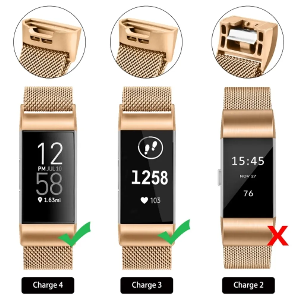 Fitbit charge sales 3 milanese strap