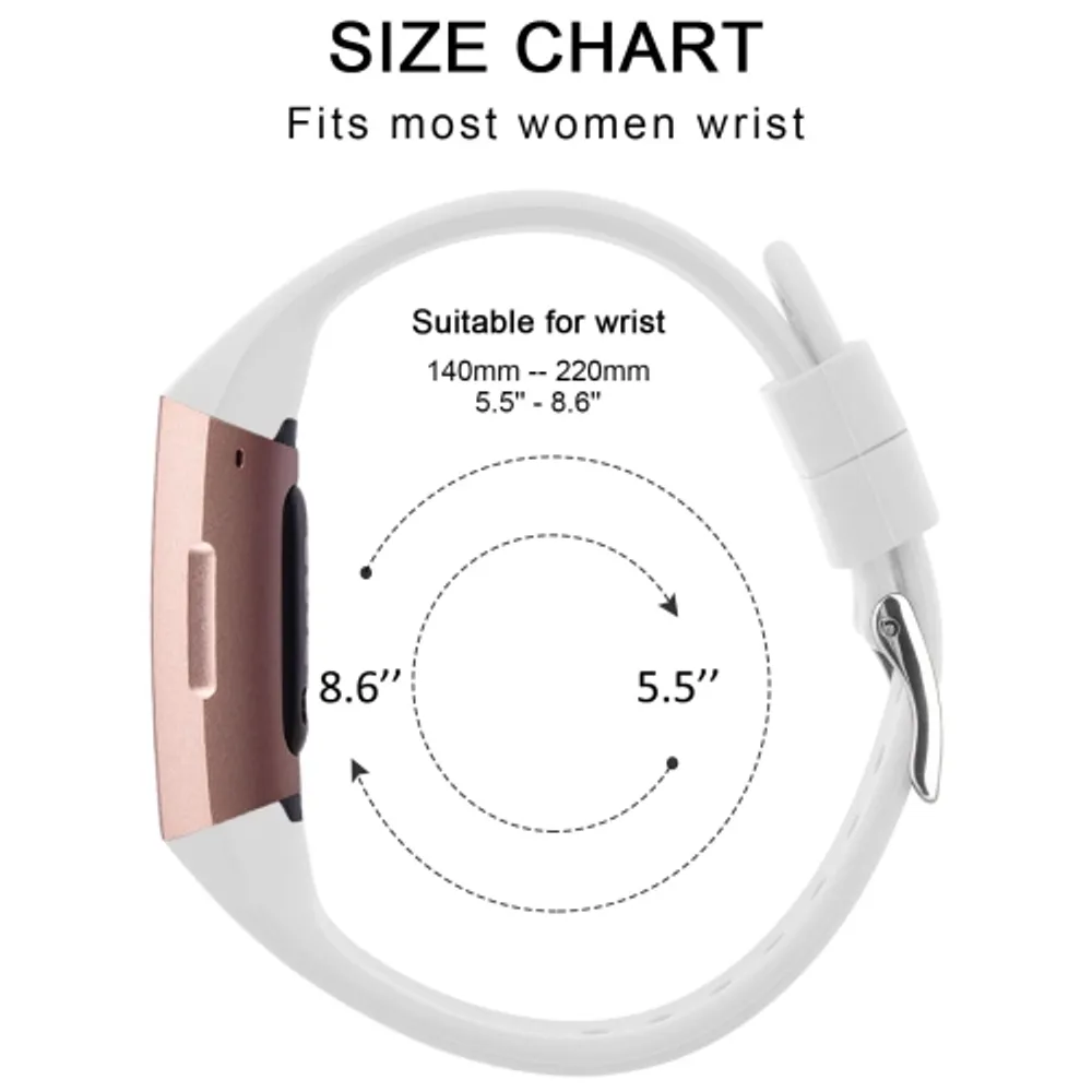 Fitbit versa band classic white s online