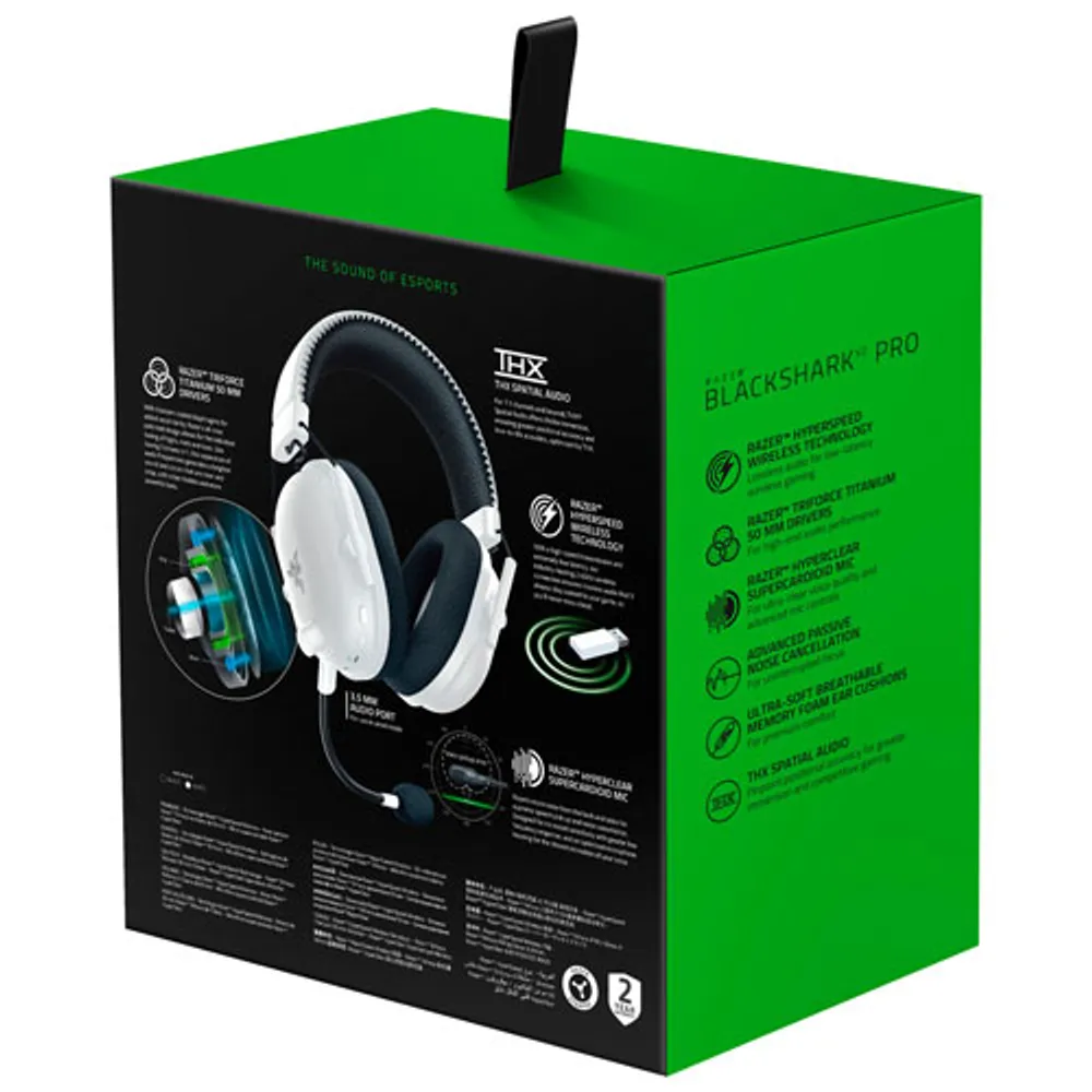 Razer Blackshark V2 Pro Wireless Gaming Headset - White | Galeries