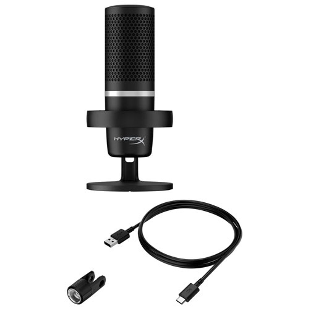HyperX DuoCast USB Microphone Black Only at Best Buy