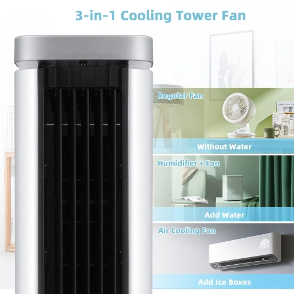 Tower fan best sale cooler with water