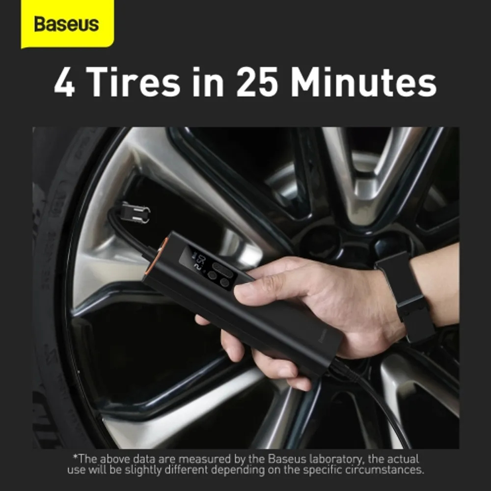 Baseus Super Portable Mini Inflator Cordless Air Compressor Pump