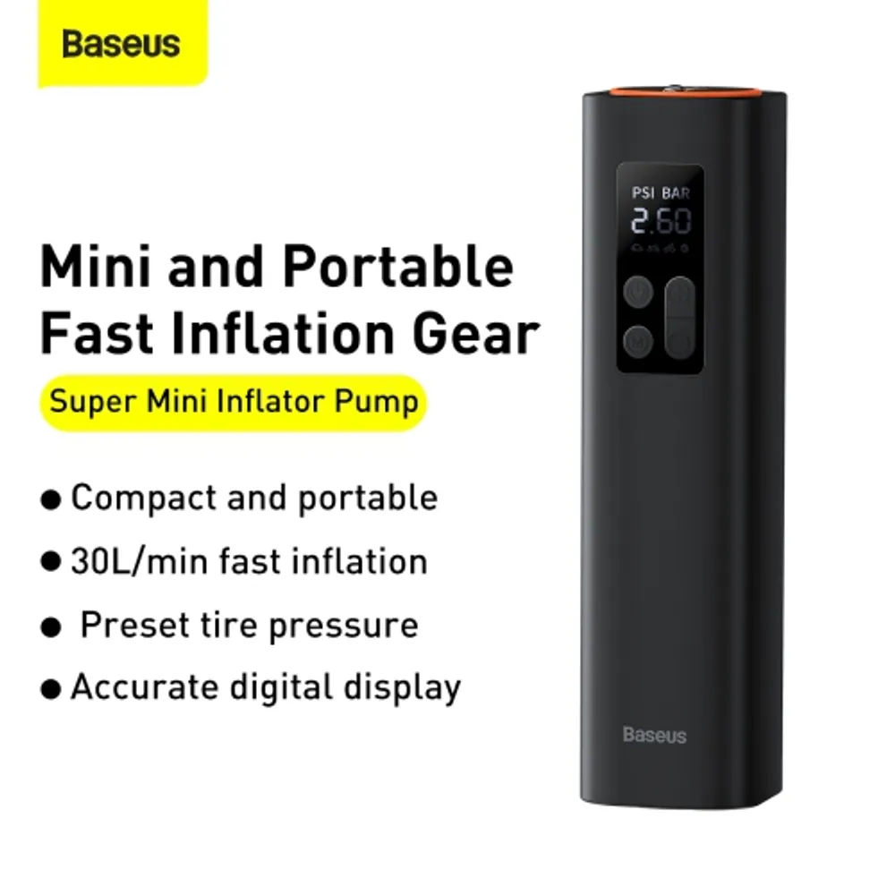 Mini car air compressor black discount