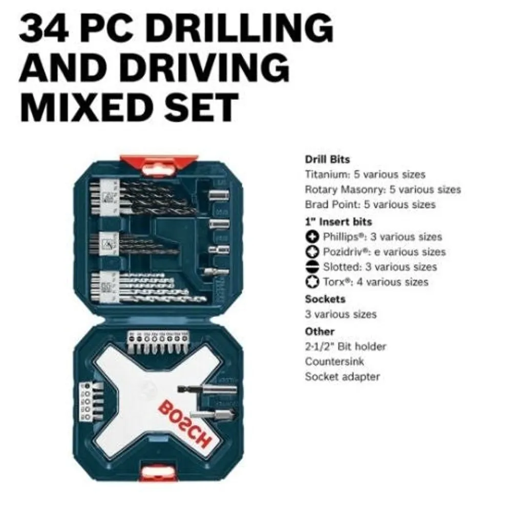 Bosch MS4034 Drill and Drive Set 34 Piece Coquitlam Centre