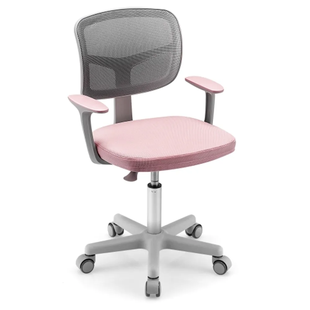 Kids desk shop chair pink