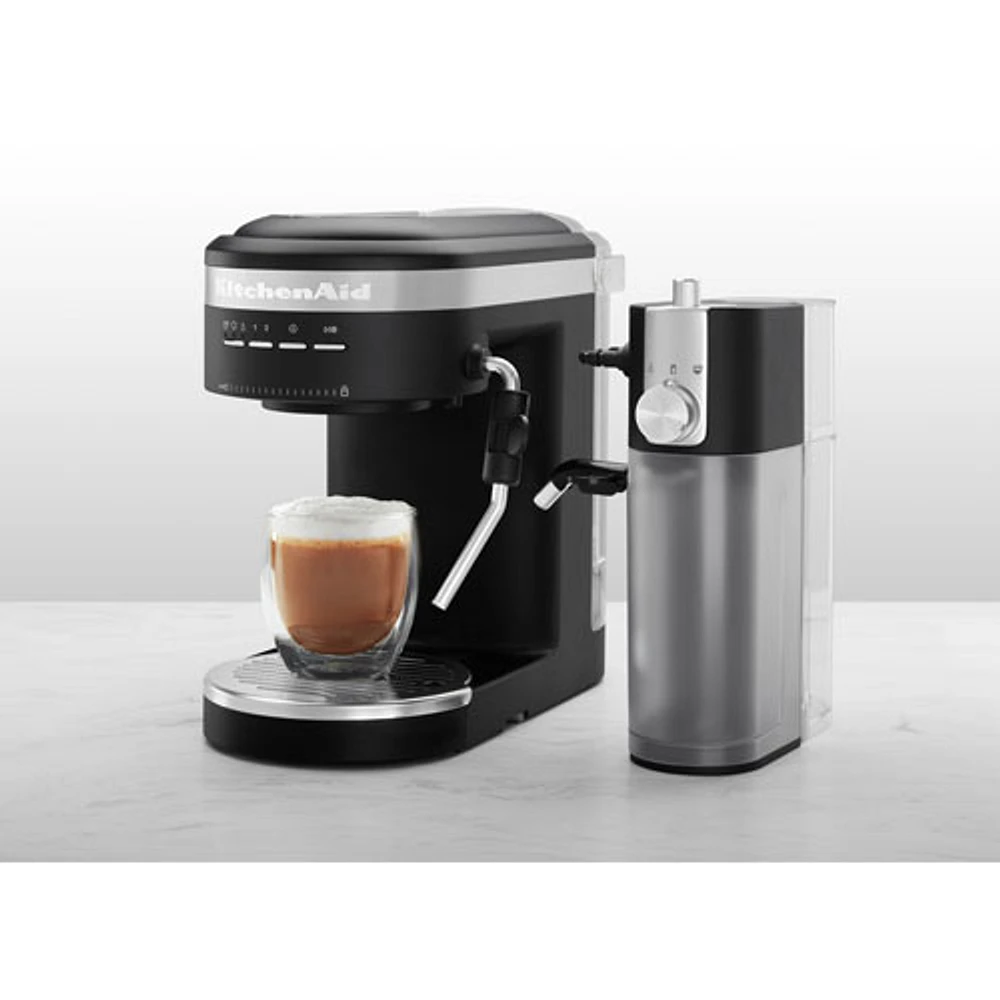 KitchenAid Semi Automatic Espresso Machine Black Matte