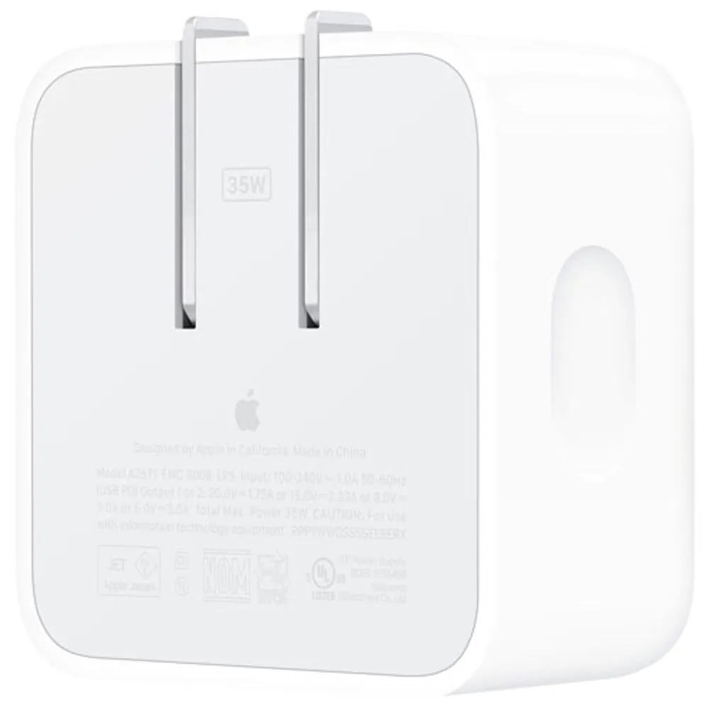 Apple 35W Dual USB-C Compact Power Adapter (MNWM3AM/A)