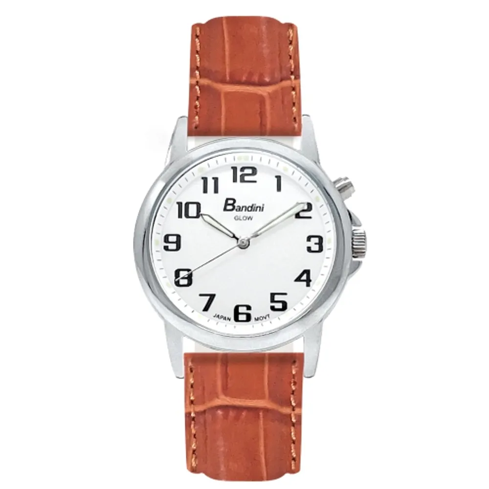 Mens watch with outlet light up dial