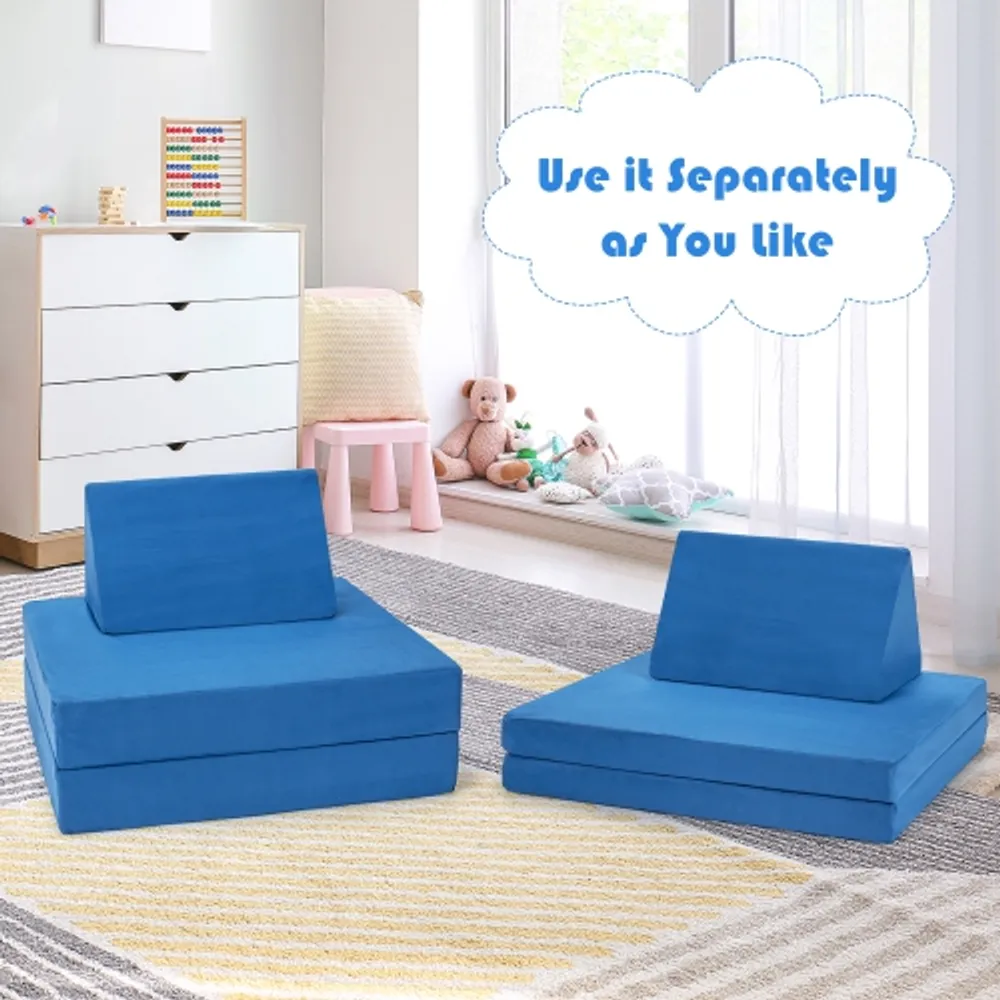Kids couch outlet and chair set