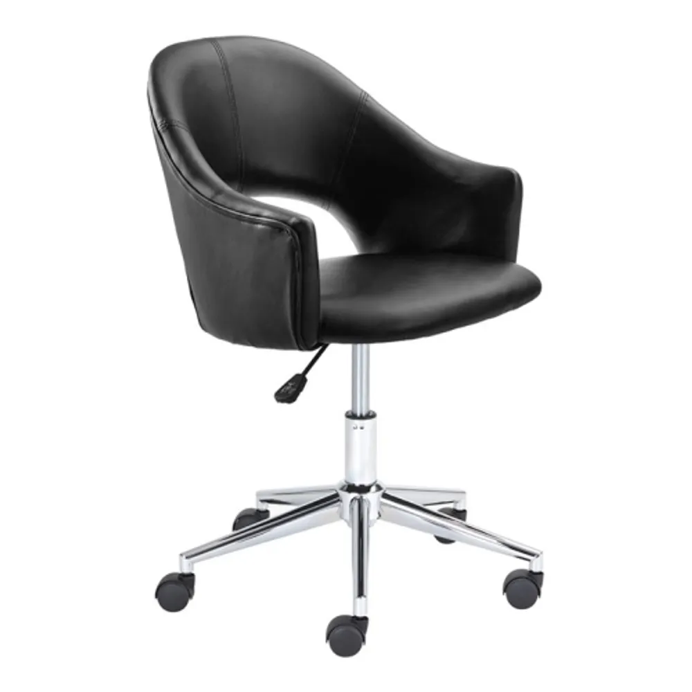 Scarborough ergonomic medium discount back chair black