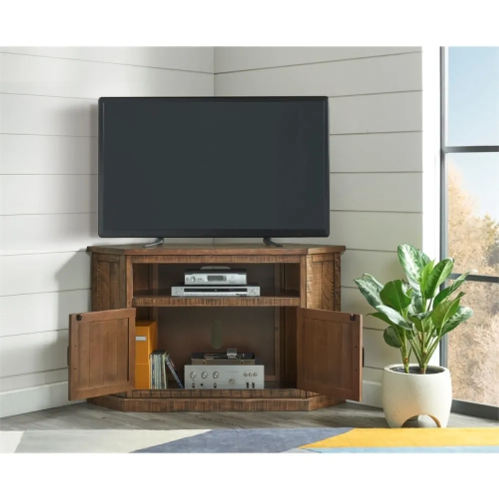 Tacoma solid wood corner tv stand new arrivals