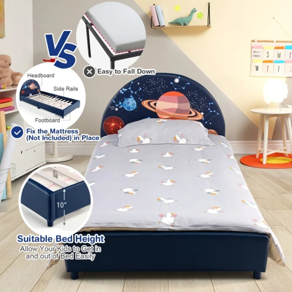 Kids twin platform sales bed