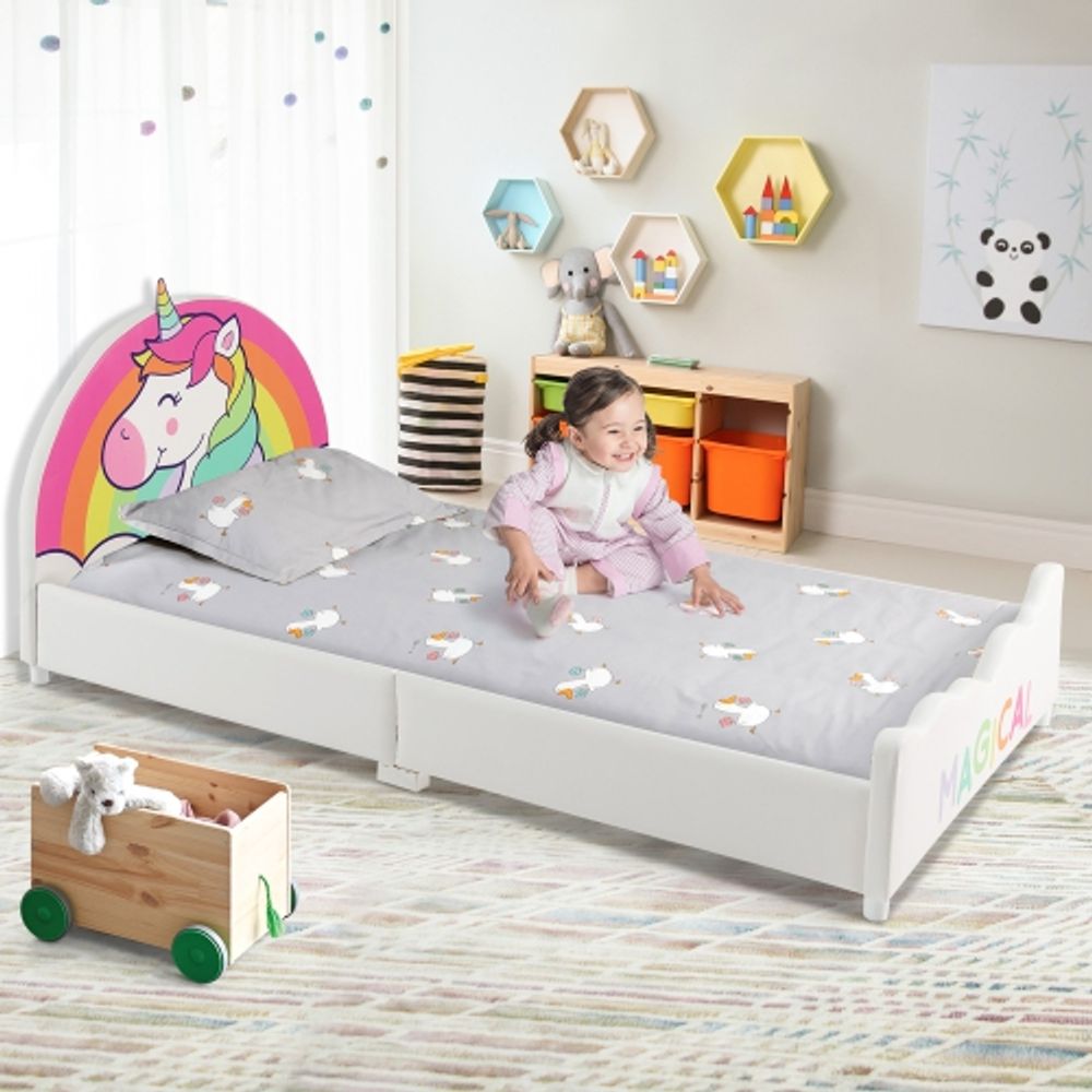 Unicorn twin shop bed frame