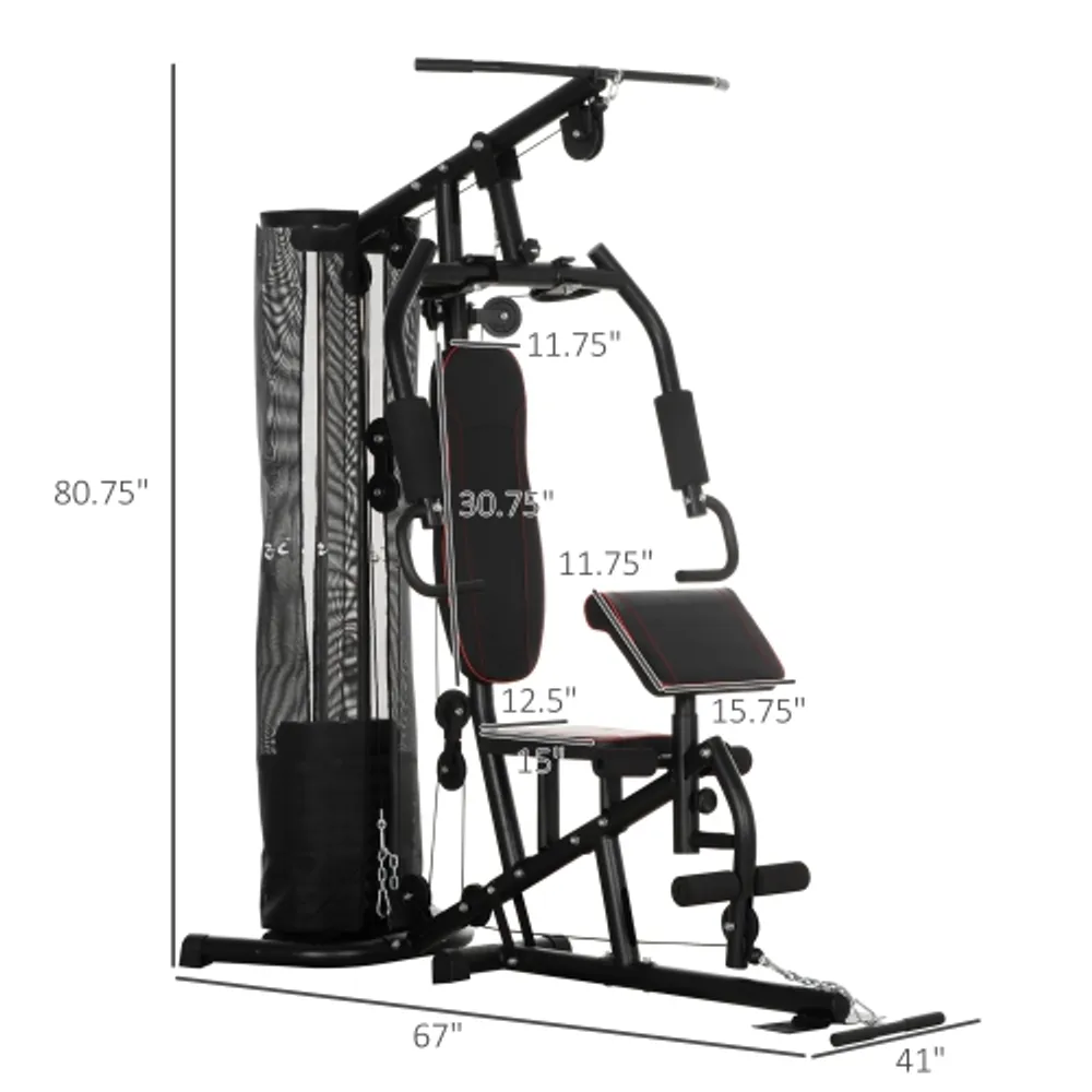 Soozier complete home fitness station gym machine deals
