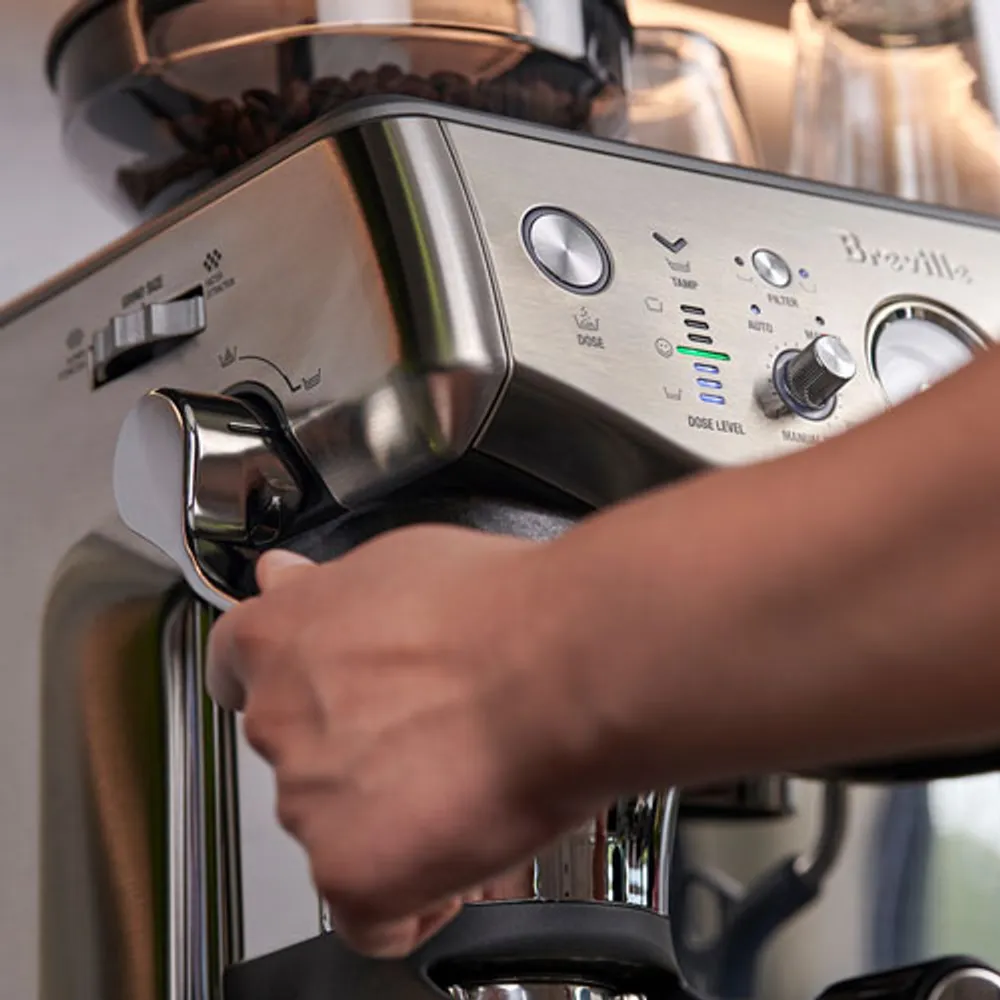 Breville Barista Express Impress Espresso Machine BES876BSS1BNA1