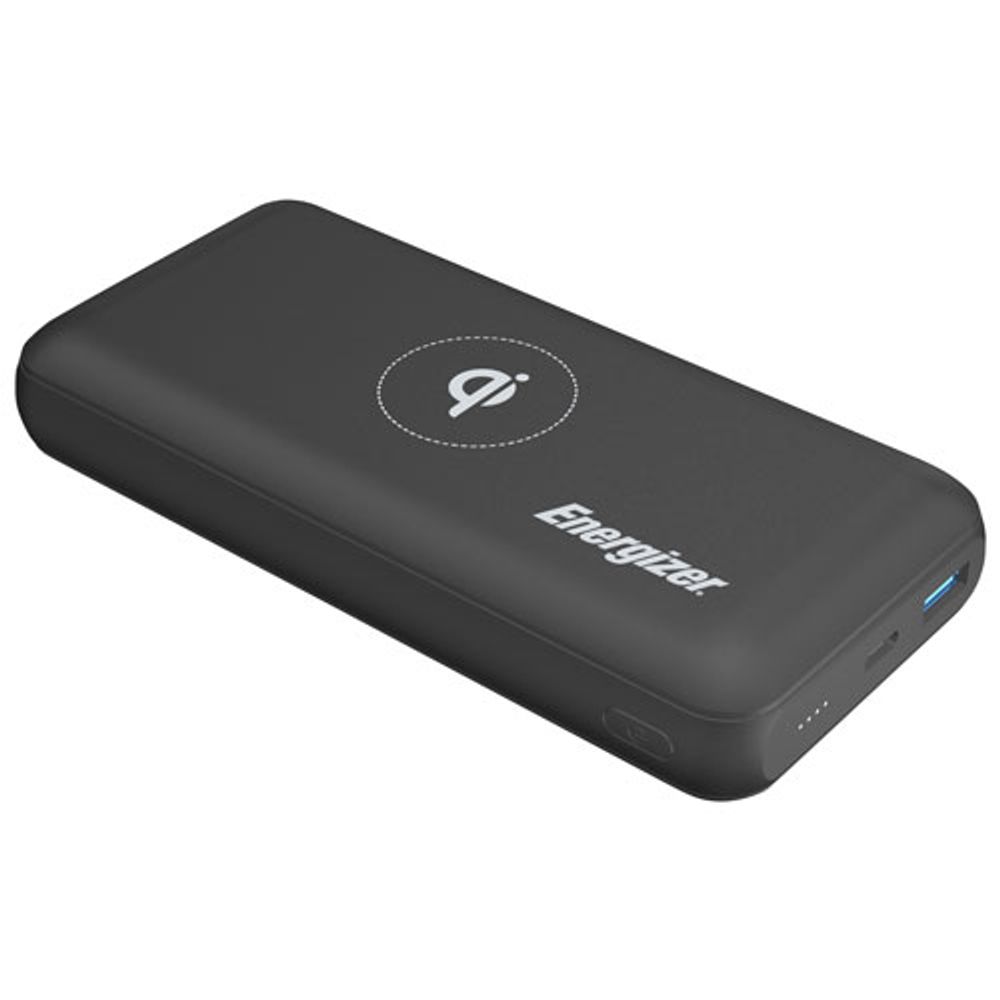 Energizer mAh USBA/USBC Power Bank with Wireless Qi Charger