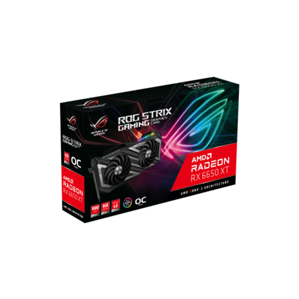 ASUS ROG Strix AMD Radeon RX 6650 XT OC 8GB GDDR6 4000MHz PCI