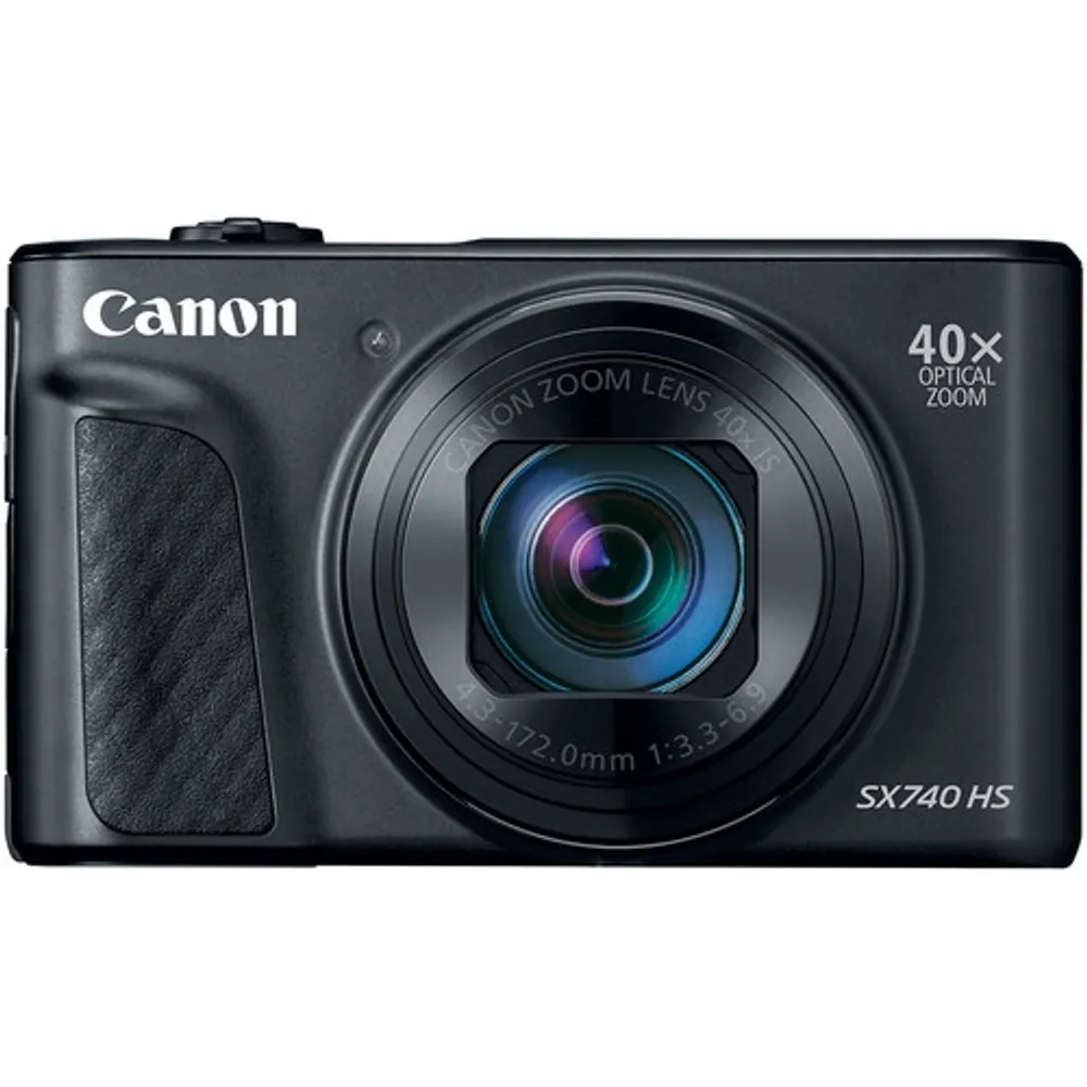 Canon PowerShot SX740 HS Digital Camera (Black) with SanDisk 32gb