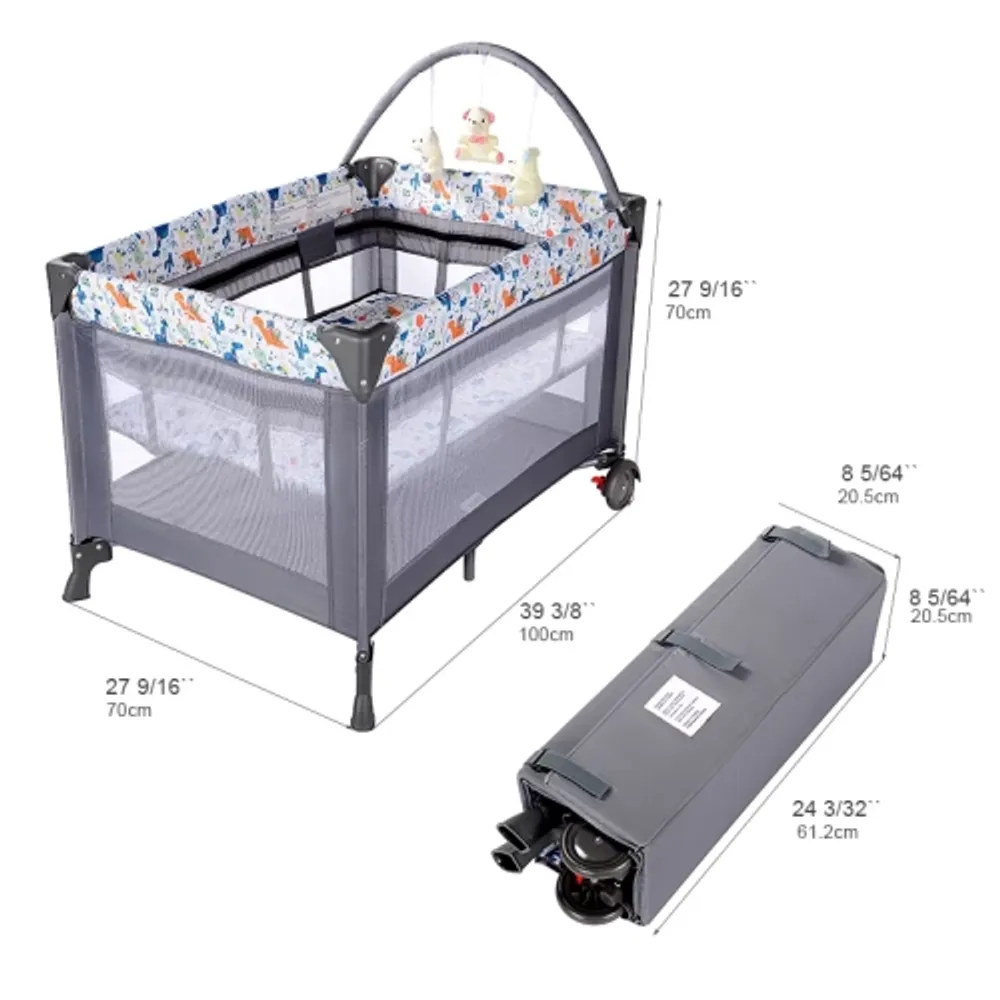 Playard with deals removable bassinet