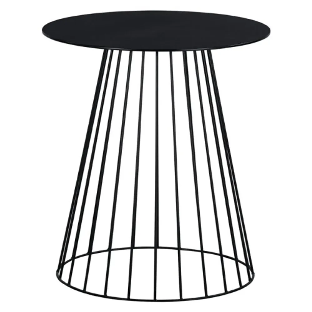 Serta Element Round Side Table in Midnight Black | Bramalea City